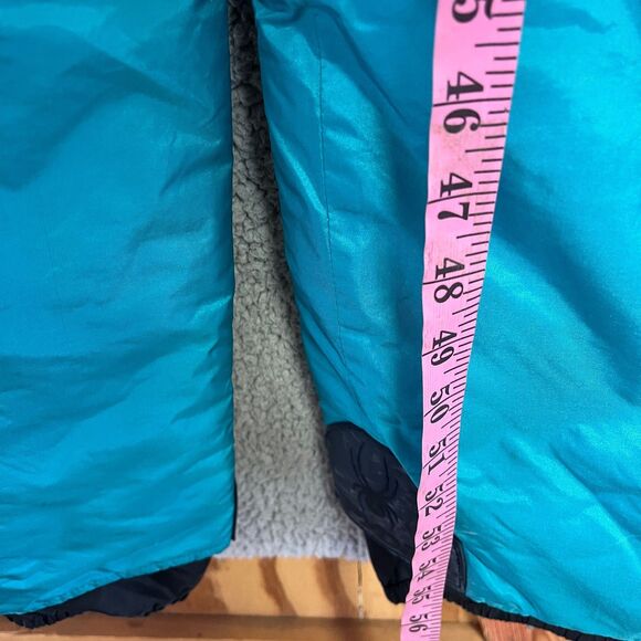 Spyder Ski Bib Pant Men S Teal Suspenders Snow Thinsulate Insulation Entrant VTG - Picture 10 of 16